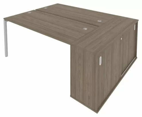 Рабочая станция с опорным шкафом-купе