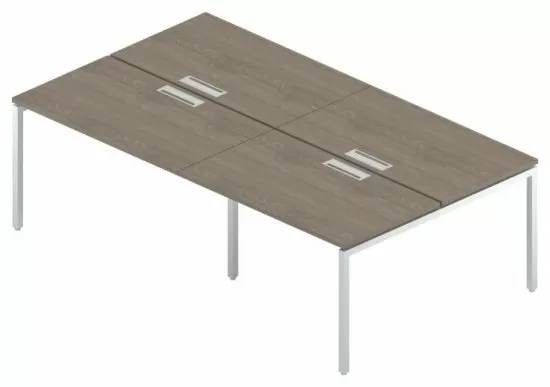 Двойная группа сдвоенных столов с люками