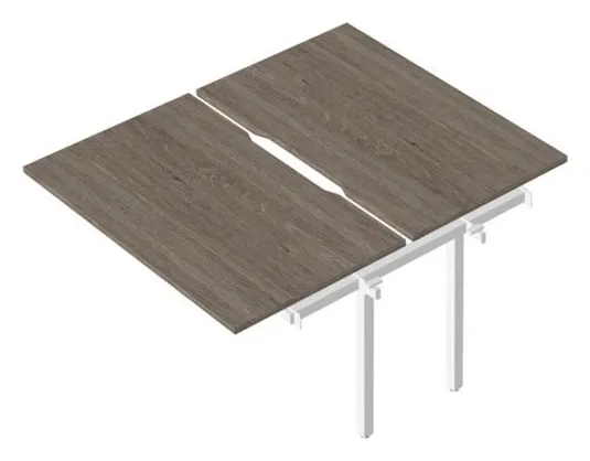 Промежуточный сдвоенный стол с вырезами